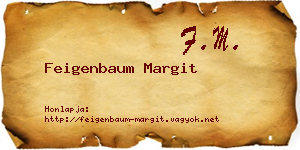 Feigenbaum Margit névjegykártya